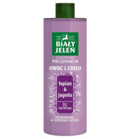 BIAŁY JELEŃ OWOC I ZIOŁO żel pod prysznic oczyszczający ŁOPIAN i JAGODA 400ml