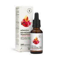 AURA HERBALS Witamina D3 2000 IU + K2mk7 + ekstrakt z kurkumy 30 ml