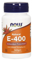 NOW FOODS E-400 Natural With Mixed Tocopherols Witamina E 400 mieszanka tokoferoli 100 kapsułek