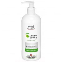 VITAL PHARMA+ ZIELONA OLIWKA Nawilżające mleczko do ciała 400 ml + VELLIE JAPAN żel do rąk 50ml