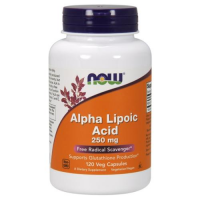 NOW FOODS ALPHA LIPOIC ACID kwas alfa liponowy ALA 250mg 120 kapsułek
