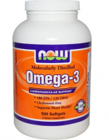 NOW FOODS OMEGA 3 1000 mg 500 kapsułek