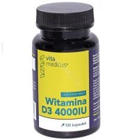 VITAMEDICUS Witamina D3 4000 IU 120 kapsułek