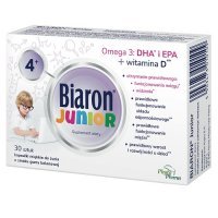 BIARON JUNIOR kapsułki miękkie do żucia 30 sztuk