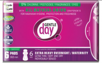GENTLE DAY podpaski poporodowe z paskiem anionowym ekologiczne 6 sztuk