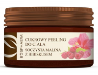 BOSPHAERA Cukrowy Peeling do ciała soczysta malina z hibiskusem 200 g