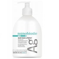 NANOBIOTIC MED SILVER WASH & PROTECT Mydło w żelu do rąk i ciała 500 ml