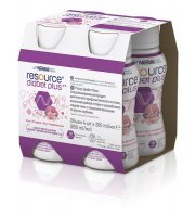 RESOURCE DIABET PLUS Płyn o smaku truskawkowym 4 x 200 ml