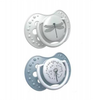 LOVI Botanic Boy smoczek silikonowy dynamiczny 0-3m, 2 sztuki