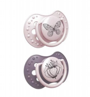 LOVI Botanic Girl smoczek silikonowy dynamiczny 0-3m, 2szt.