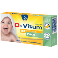 D-VITUM witamina D DHA 400 j.m. 30 kapsułek twist-off