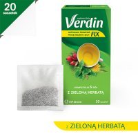 VERDIN FIX z zieloną herbatą 20 saszetek