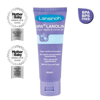 LANSINOH lanolina HPA na pękające brodawki dla kobiet karmiących 40ml + Wkładki laktacyjne 24 sztuki