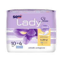 SENI LADY SLIM MINI wkładki urologiczne 10+4 gratis