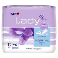 SENI LADY SLIM NORMAL wkładki 12+4 gratis