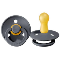 BIBS smoczek z naturalnego kauczuku Hevea rozmiar S IRON  0-6 miesiąca 1 sztuka (158)