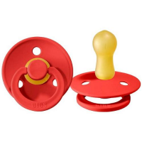 BIBS smoczek z naturalnego kauczuku Hevea rozmiar S STRAWBERRY 0-6 miesiąca 1 sztuka (126)