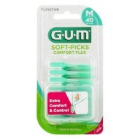 SUNSTAR GUM Soft-Picks Comfort Flex Regular czyściki międzyzębowe 40 sztuk (660)