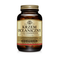 SOLGAR KRZEM OCEANICZNY 25 mg z alg czerwonych 50 kapsułek