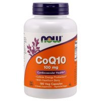 NOW FOODS CoQ10 with Hawthorn Berry Koenzym Q10 180 kapsułek