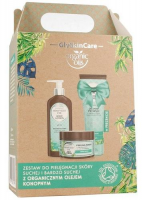 GLYSKINCARE HEMP SEED OIL ZESTAW DO CIAŁA balsam 250 ml + żel pod prysznic 250 ml + peeling 400 g