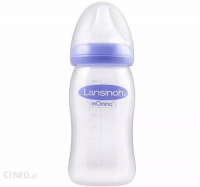 LANSINOH butelka do karmienia 240 ml + smoczek M