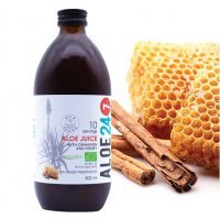 ALOE 24 7 Organiczny sok z aloesu Ferox cynamon-miód 500 ml