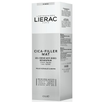 LIERAC CICA FILLER MAT Krem-żel przeciwzmarszczkowy regenerujący 40ml +LIERAC DIOPTIFATIQUE żel 15ml