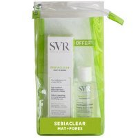 SVR SEBIACLEAR MAT+PORES Krem matujący zwężający pory 40 ml + SVR woda micelarna 75 ml
