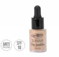 PUROBIO COSMETICS SUBLIME Podkład pielęgnacyjny DROP 02 15ml