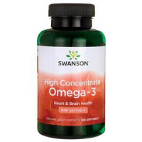 SWANSON HIGH CONCENTRATE OMEGA-3  120 kapsułek