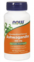 NOW FOODS ASHWAGANDHA EXTRACT 450mg 90 kapsułek VEGGE