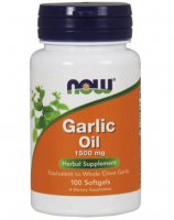 NOW FOODS Garlic oil 1500mg 100 kapsułek