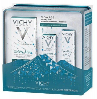 VICHY ZESTAW SLOW AGE krem SKÓRA NORMALNA 50ml +SLOW AGE krem 3ml +MINERAL 89 10ml +PUSZKA
