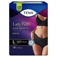 TENA LADY PANTS PLUS NOIR Majtki chłonne rozmiar L  8 sztuk