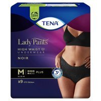 TENA LADY PANTS PLUS NOIR Majtki chłonne rozmiar M  9 sztuk