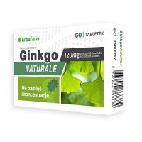 GINKGO NATURALE 60 tabletek ERBAFARM