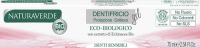 NATURAVERDE BIO pasta żelowa bez fluoru do zębów wrażliwych 75ml PINK