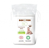 BOCOTON Ekologiczne płatki kosmetyczne dla dzieci BIO Maxi 90x110mm 60 sztuk