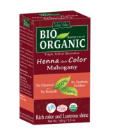 INDUS VALLEY BIO ORGANIC Henna - farba do włosów na bazie henny MAHOŃ w 100% ekol.100g