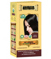 INDUS VALLEY Ziołowa farba z henną INDYJSKA CZERŃ 100% ekologiczna 120g