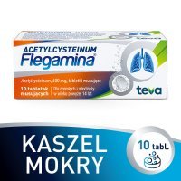 ACETYLCYSTEINUM FLEGAMINA 600 mg 10 tabletek musujących