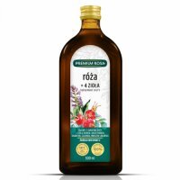 PREMIUM ROSA Sok z róży + 4 zioła NFC, 500 ml