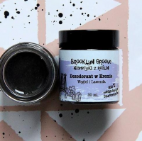 BROOKLYN GROOVE Naturalny dezodorant w kremie LAWENDA I WĘGIEL Z TRAWĄ CYTRYNOWĄ 30 ml