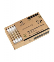 ZUZII Patyczki kosmetyczne bambusowe z bawełną dla dzieci i niemowląt 50 sztuk