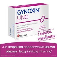 GYNOXIN UNO 600 mg 1 globulka dopochwowa