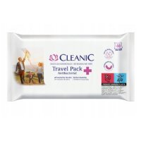 CLEANIC Antibacterial Travel Pack Chusteczki odświeżające, 40szt.