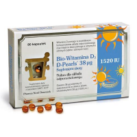 BIO-WITAMINA D3 [D-PEARLS] 38 µg 80 kapsułek