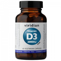 VIRIDIAN Witamina D3 2000IU (wegan) 60 kapsułek