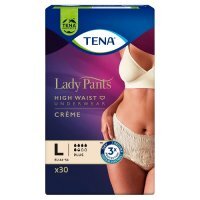 TENA LADY PANTS PLUS CREME majtki chłonne rozmiar L 30 sztuk
